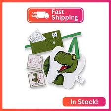 Dinosaur Tooth Fairy Pillow Kit - Boy Girl Tooth Fairy Pillow, Keepsake Photo