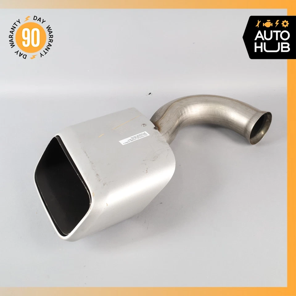 11-14 Porsche Cayenne 958 S Hybrid Exhaust Mufflers Muffler Tips Set OEM - Image 3 of 4