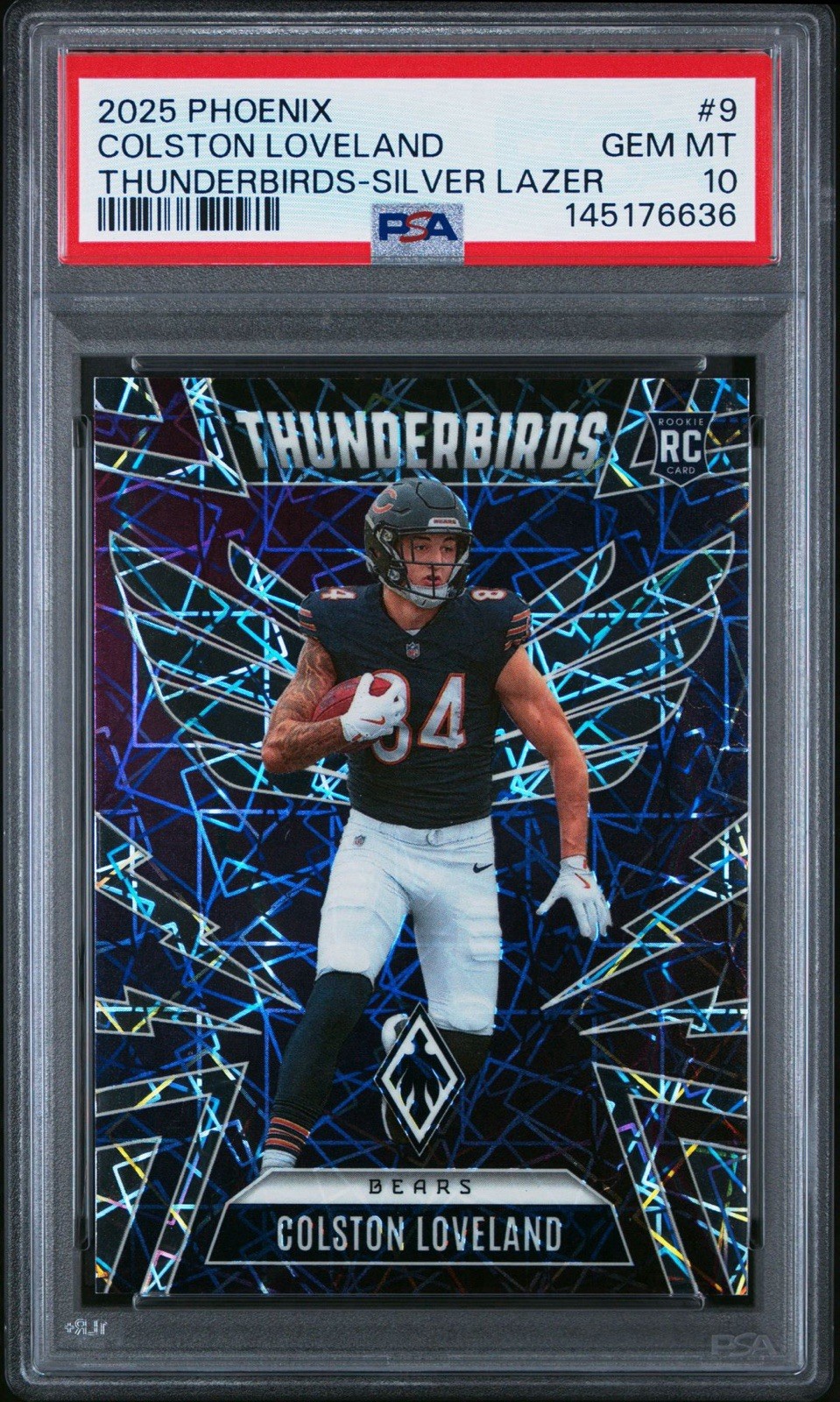 Colston Loveland Panini Phoenix Thunderbirds #9 Silver Lazer