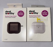 Black White Earbud Case Cover for Apple AirPods Pro Gen 1 And 2 Lot Of 2
