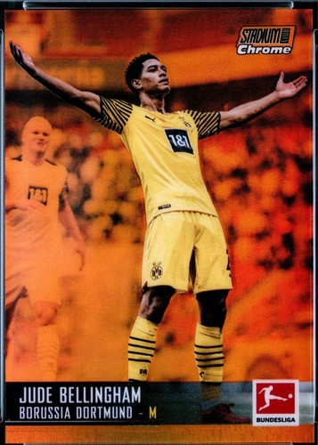 2021-22 Topps Stadium Club Chrome Bundesliga Jude Bellingham Orange /25