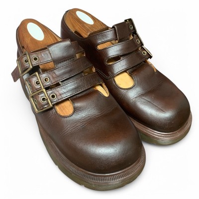 Vintage Rare Dr. Martens Brown Triple Buckle Platform Mary  display picture 1