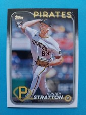 2024 Topps Update Series Hunter Stratton RC #US348 Pittsburgh Pirates