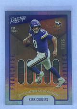 🔥🔥🔥Prestige 2021 Franchise Favorites Xtra Points GOLD 24/25 Kirk Cousins