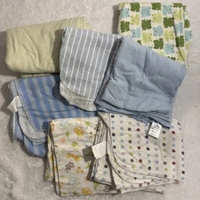 Set Of 12 Burp Towels/Rags
