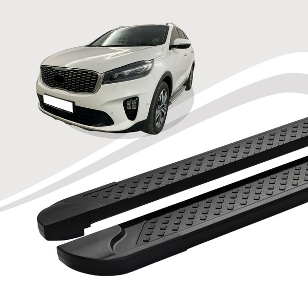 Trittbretter Passend FüR Kia Sorento Ab Baujahr 2015-2020 Soma Schwarz Mit Abe-image