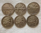 Lot of 6 Walking Liberty Half Dollar 90% Silver