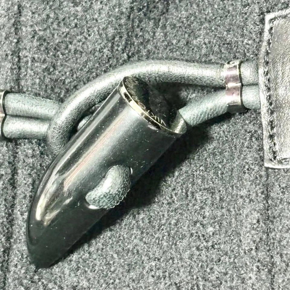 Victor & Rolf Black Chester Coat Toggle Made in Italy Men size L Used - Image 4 of 4