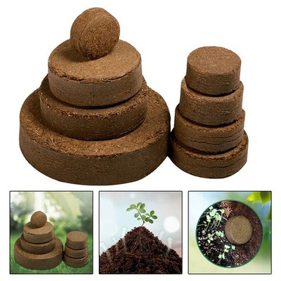 Premium Kokos Kokos Pellet Faser Blumenerde 10 Stück Zimmerpflanze Starter Set
