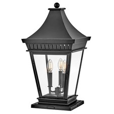 Hinkley Lighting - Chapel Hill - 15W 3 LED Outdoor Large Pier Mount Lantern-23.5