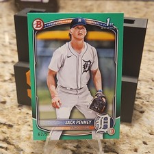 2025 Bowman #BP-60 Jack Penney 1st Green Paper /99 Detroit Tigers Prospects