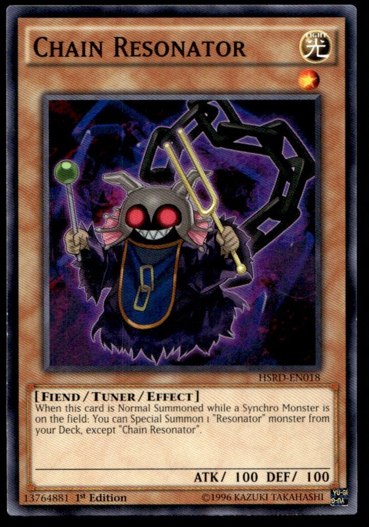 Chain Resonator High-Speed Riders HSRD-EN018 MP YuGiOh TCG | Buy 3 Get 5 Free