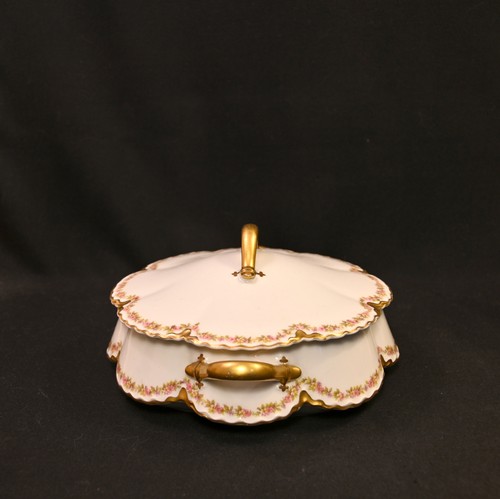 H&Co Limoges Haviland Vegetable Bowl Lid Schleiger 524A Floral Garland 1904-1931 - Picture 9 of 22