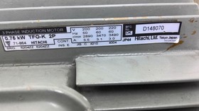 Hitachi 71-864 TFO-K 2P .75 KW AC Motor 220 Volts 3600 RPM 