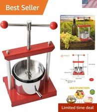 2 Liter Multi-Functional Manual Fruit and Cheese Press - Whisper Quiet Design