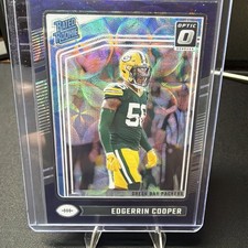 2024 Panini Donruss - Rated Rookie Edgerrin Cooper #231 Purple Scope Prizm (RC)