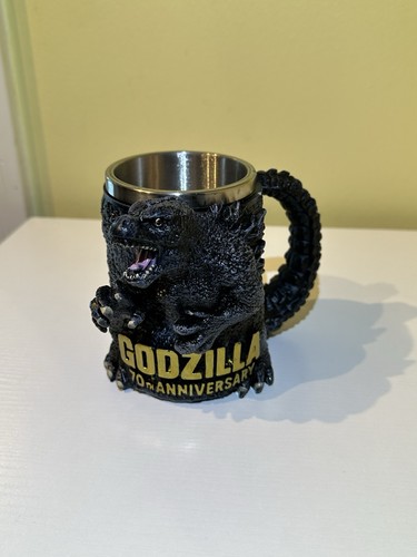 Godzilla 70th Anniversary Mug Collectible SMALL CHIP See Pics Japan Monster Rare