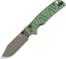 QSP Knife Kali Green 3.25" 14C28N Aluminum Folding Knife