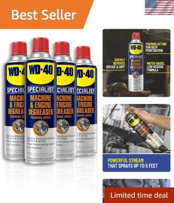 18 Oz Foaming Engine Degreaser Spray [4-Pack] - Ultimate Oil & Grease Remover