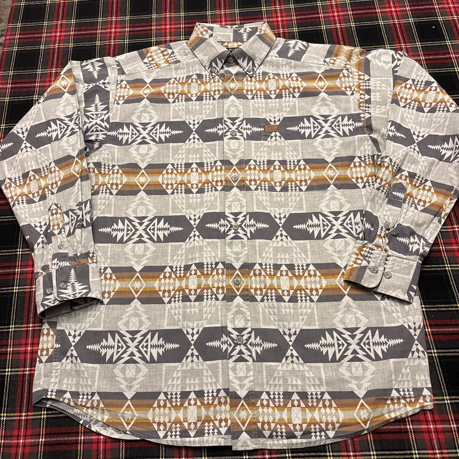 Ariat x Pendleton Aztec Button Down Western Mediu… - image 8