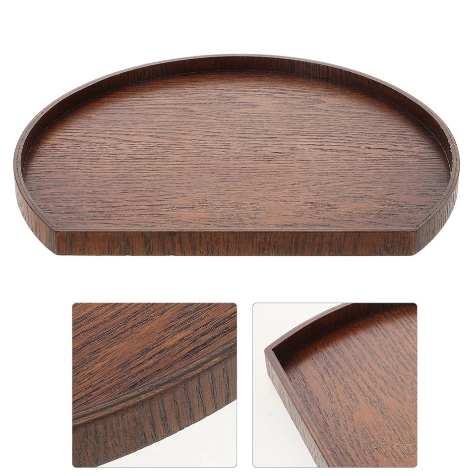  Serving Tray Wood Eating Trays for Bedroom Dinner Dining Table Decor