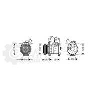 Kompressor Klimaanlage FüR Chrysler PT Cruiser 2.4 Bj.00-10
