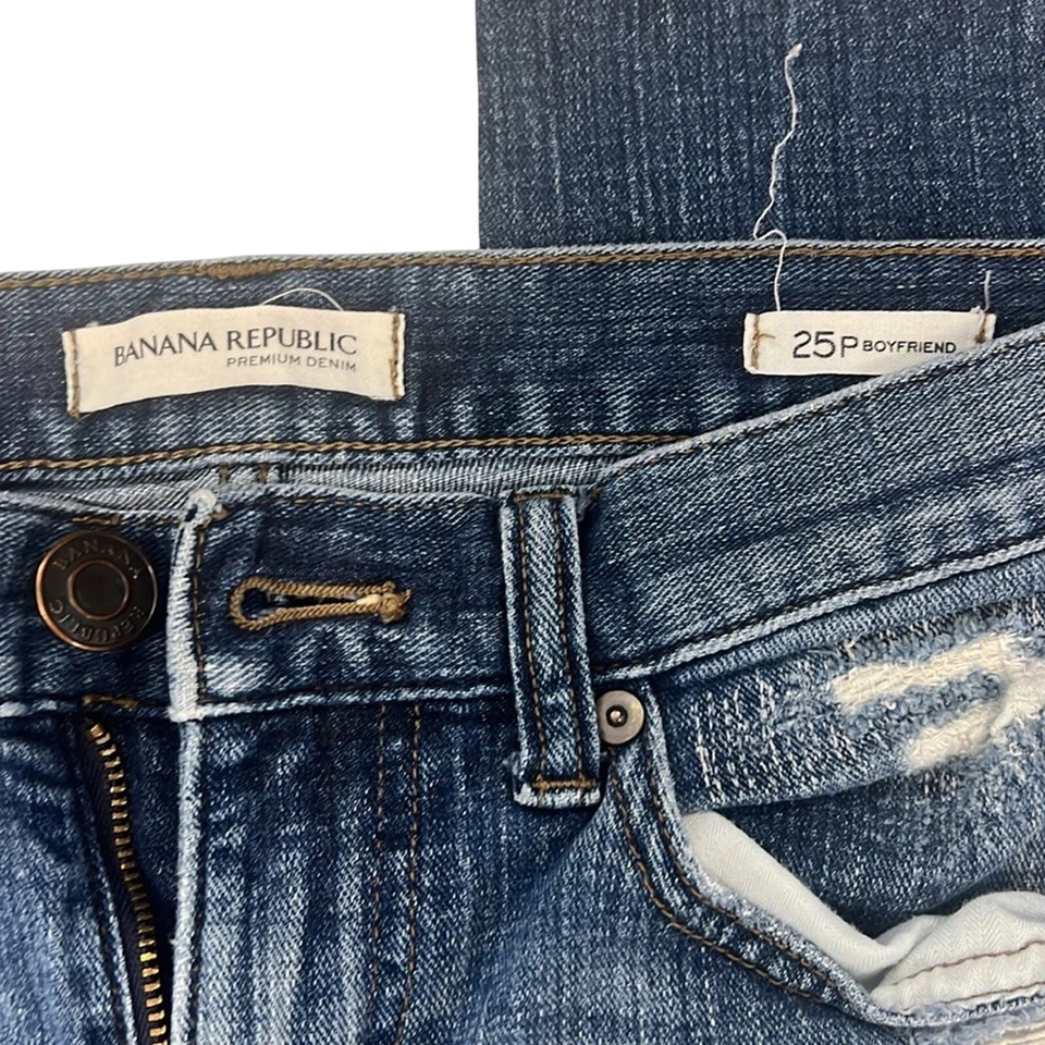 BANANA REPUBLIC lightly  distress boyfriend jean 25P - Image 2 of 4
