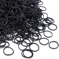 GummibäNder Schwarz 20Mm 1000 StüCk Dehnbare BäNder FüR Haushalt BüRo Haare