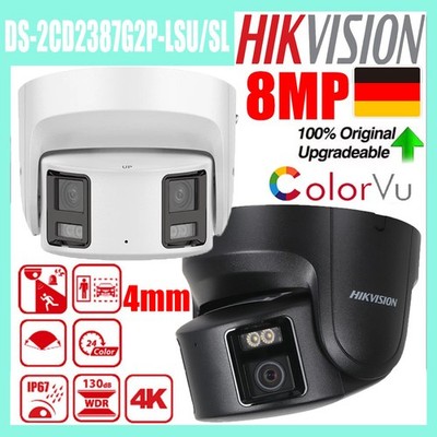 Hikvision DS-2CD2387G2P-LSU/SL 8MP Panorama ColorVu 2-Wege-Audio-Dome-IP-Kamera