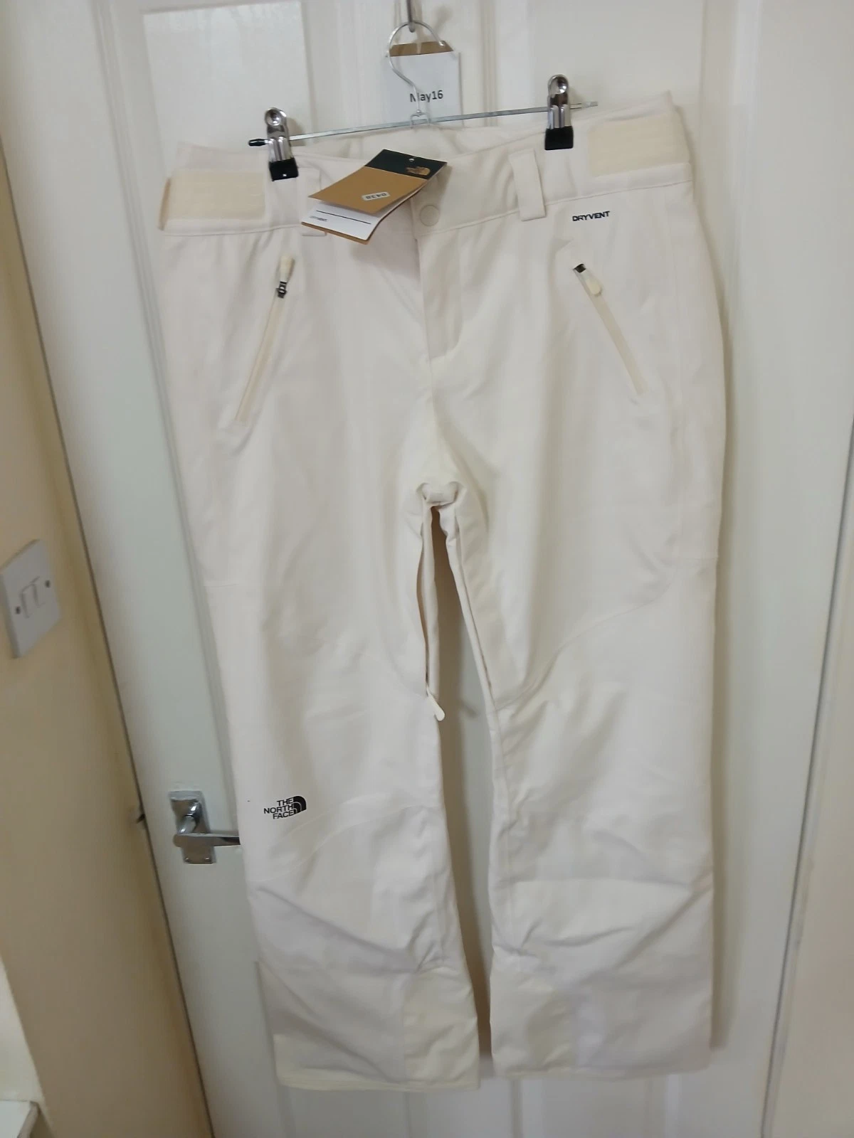 The North Face Women's Ravina Ski Pant White Dune Size M Regular