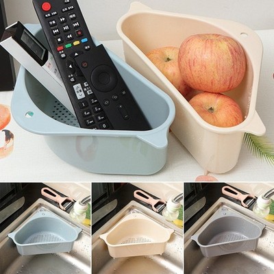 Triangle Storage Holder Multifunctional Drain Shelf Storage Kitchen Rack 2020