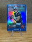 2025 DRAKE MAYE TOPPS CHROME BLUE REFRACTOR #1975-23 FOOTBALL CARD /150 PATRIOTS