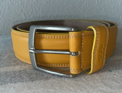 NWOT GANT USA 1945  Pebbled Leather Belt Yellow Size 40