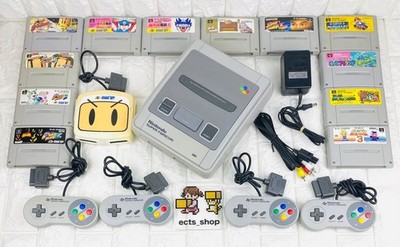 Nintendo Super Famicom console Super Bomberman games Lot of 10 MULTI TAP SET JP