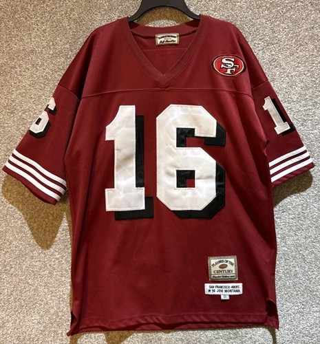 Jeff Hamilton NFL Herren Trikot San Francisco 49ers Joe Montana genäht Größe 52 XL