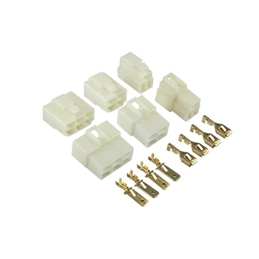 6.3mm 1-21 Way Pin Car Electrical Wire plug Connector crimp Terminal Block Kits - Image 2 of 3