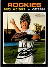 2020 Topps Heritage Tony Wolters Colorado Rockies #12