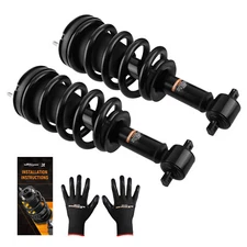 Pair Front Shock Struts w/ Coil Spring For 07-16 Chevy Suburban Tahoe GMC Yukon