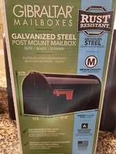Gibraltar Mailbox - Galvanized Steel - Black - New, In Box