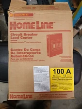 Homeline HOM612L100FCP 100 Amp 6 Space, 12 Circuit Breaker Load Center