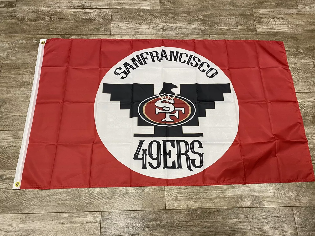 San Francisco 49ers Familia Huelga Flag 3' x 5' Quest For 6 Red