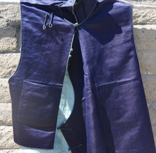 1900's Chinese Dark Blue Silk Embroidery Vest - Picture 4 of 14