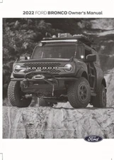 2022 Ford Bronco Owners Manual User Guide