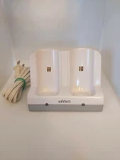 NYKO Charge Station 87000-A50 WII WiiU Remote Rechargeable Battery Dock Base bn1