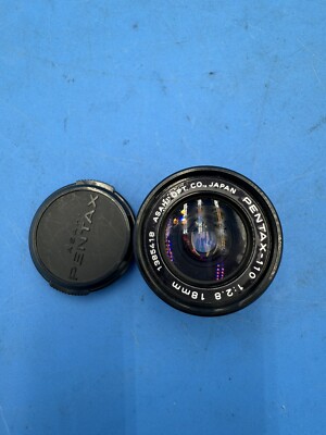 Pentax-110 18mm f/2.8 Lens Asahi Op. Co. Japan EXC