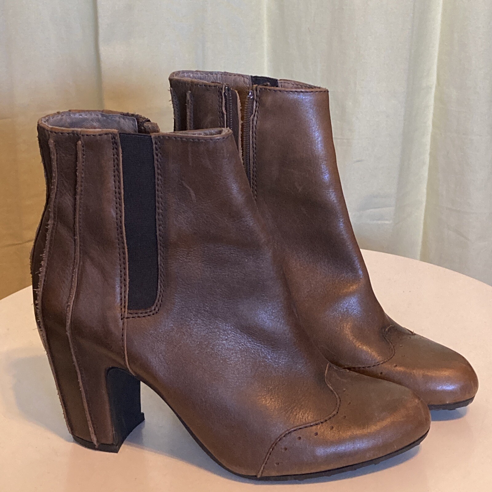 FLY LONDON WOMEN'S Brown LEATHER Boots 