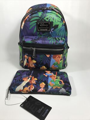 Loungefly Disney Peter Pan Mini Backpack With Matching Wallet Peter Pan Exclusive Quilted Texture Mini Backpack | Loungefly main image 4