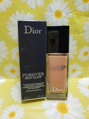 DIOR FOREVER SKIN GLOW 24H FOUNDATION #4WP WARM OLIVE GLOW 1 Oz  NIB 05/25