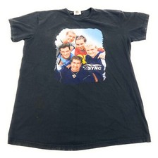 RARE VTG 90s NSYNC Winterland Tour Tee T Shirt Band Black Sz XXL 1998 USA MADE