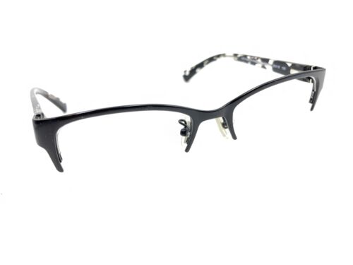 Montures demi-lunettes mosaïque cristal noir satiné Coach HC 5078 9254 50-18 135 - Photo 1 sur 12